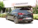 POSTERIORE INOX SDOPPIATO TERMINALI ROTONDI 102MM SPORT LINE NERO RAGAZZON SEAT LEON MK3 5F 1.5TSI FR 96/110KW 09/2018-2020