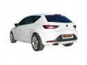 RAGAZZON DOUBLE STAINLESS STEEL REAR WITH ROUND 2X80MM STAGGERED TERMINALS SEAT LEON MK3 5F 2.0TDI FR 110KW 2013+