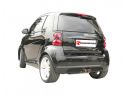 POSTERIORE TERMINALI ROTONDI CENTRALI 2X80MM CON CATALIZZATORE SMART FORTWO 451 999CC BRABUS COUPÈ/CABRIO 72KW 2007-12/2010