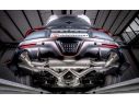 POSTERIORE INOX SDOPPIATO TERMINALI ROTONDI 100MM CARBONIO CON VALVOLA INTEGRATA RAGAZZON TOYOTA SUPRA MK5 GR 3.0 250KW 2019+