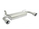 RAGAZZON DOUBLE STAINLESS STEEL REAR WITH ROUND TERMINALS 108MM SPORT LINE TOYOTA GT86 2.0 147KW 2012+