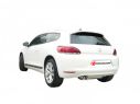 POSTERIORE INOX SDOPPIATO TERMINALI OVALI 135X90MM SPORT LINE RAGAZZON VW SCIROCCO 13 1.4TSI 90KW 2008-2014