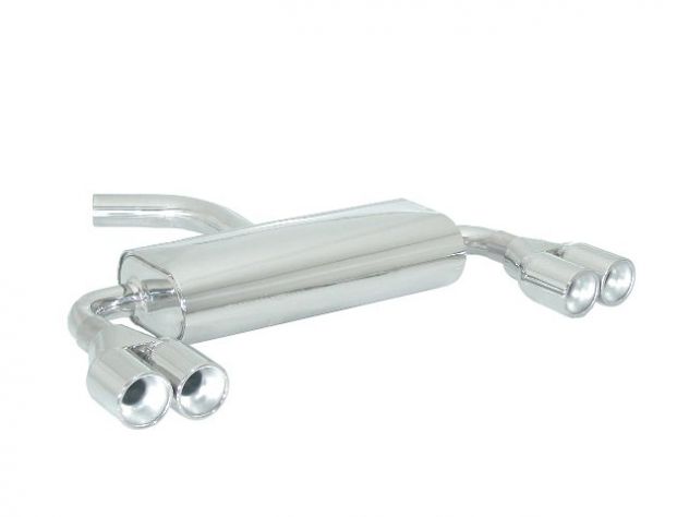 RAGAZZON DOUBLE STAINLESS STEEL REAR WITH ROUND TERMINALS 2X80MM VW GOLF MK5 1.4TSI 90KW 2007+