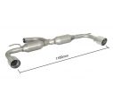 RAGAZZON DOUBLE STAINLESS STEEL REAR WITH ROUND TERMINALS 102MM VW MAGGIOLINO 1.4TSI 118KW 2011-2014