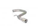 RAGAZZON STAINLESS STEEL REAR TUBE WITH ROUND TERMINAL 90MM VW GOLF MK6 1.6TDI DPF 77KW 2009-2013