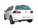 RAGAZZON STAINLESS STEEL REAR TUBE WITH ROUND TERMINAL 90MM VW GOLF MK6 1.6TDI DPF 77KW 2009-2013