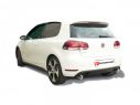 RAGAZZON DOUBLE STAINLESS STEEL REAR WITH ROUND TERMINALS 102MM SPORT LINE VW GOLF MK6 2.0 GTI TSI 155KW 2009+