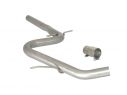 RAGAZZON CENTRAL TUBE GR.N INOX WITHOUT SILENCER VW GOLF MK6 1.6TDI DPF 77KW 2009-2013