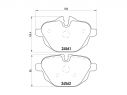 BREMBO REAR BRAKE PADS KIT BMW X5 (G05, F95) xDrive 30 i 195KW 265 08/18+