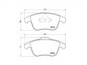 BREMBO FRONT BRAKE PADS KIT VOLVO S80 II (124) 2.5 T FlexFuel 170KW 231 03/06-12/16