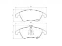 BREMBO FRONT BRAKE PADS KIT MERCEDES-BENZ SLK (R172) 350 (172.457) 225KW 306 01/11+