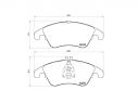 BREMBO FRONT BRAKE PADS KIT MERCEDES-BENZ E-CLASS Coupe (C207) E 200 (207.334) 135KW 184 01/09-12/16
