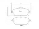 BREMBO FRONT BRAKE PADS KIT MERCEDES-BENZ E-CLASS (W213) E 220 d (213.004) 120KW 163 01/16+