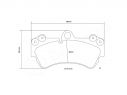 BREMBO FRONT BRAKE PADS KIT MERCEDES-BENZ G-CLASS (W463) G 63 AMG (463.273) 400KW 544 09/89+