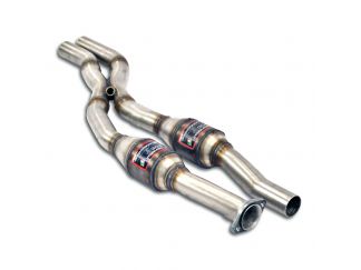 CATALYST FRONT EXHAUST PIPE + X-PIPE SUPERSPRINT ALPINA B10 (E34 BERLINA + TOURING) BI-TURBO 3.5I (6 CIL.) 89-94