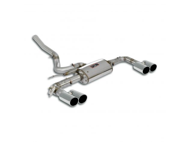 REAR EXHAUST RH/LH WITH VALVE 4 SILENCER SUPERSPRINT BMW F44 GRAN COUPÈ M235I XDRIVE 2.0I TURBO (B48-306HP) 2020+ (WITH VALVE)