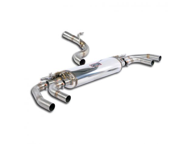 REAR EXHAUST WITH VALVES SUPERSPRINT VW GOLF VII R 2.0 TFSI (300HP WITH GPF) 2019-2020 (WITH VALVE)