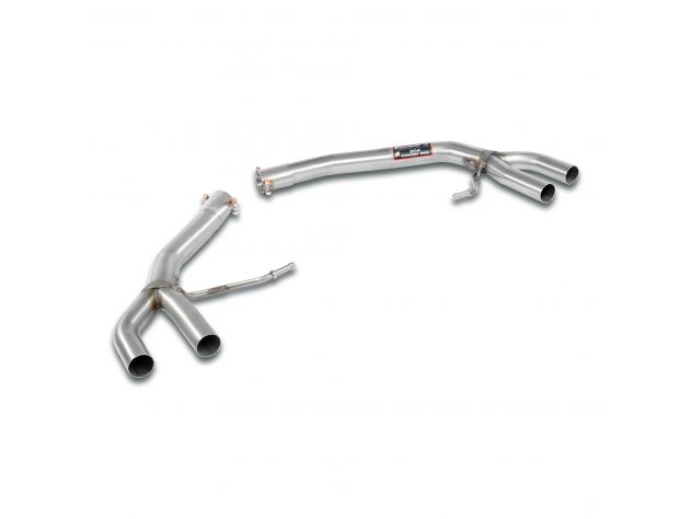 REAR PIPE KIT RH/LH SUPERSPRINT AUDI A4 B9 (BERLINA + AVANT) 2.0 TFSI (190-252HP) 2016+