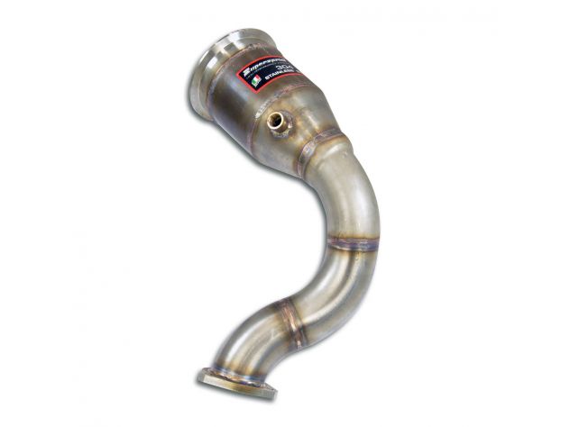 DOWNPIPE LEFT + CATALYST SUPERSPRINT AUDI SQ7 QUATTRO (4.0L V8 BI-TURBO-507HP WITH GPF) 2020+ (WITH VALVE)