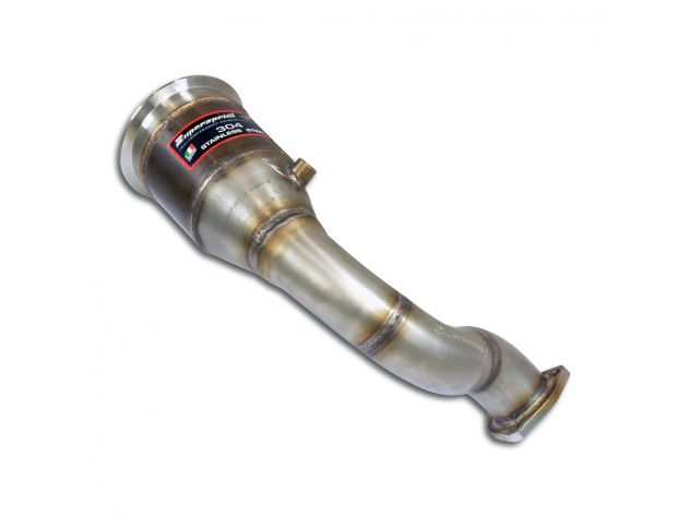 DOWNPIPE RIGHT + CATALYST SUPERSPRINT AUDI SQ8 QUATTRO (4.0L V8 BI-TURBO-507HP WITH GPF) 2020+ (WITH VALVE)