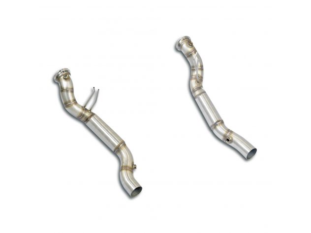 KIT DOWNPIPE DX/SX SUPERSPRINT MASERATI GHIBLI TROFEO 3.8L V8 TWIN TURBO (580HP CON GPF) 2020+ (CON VALVOLA)