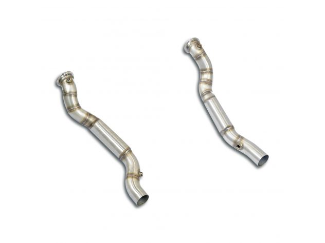 DOWNPIPE KIT RH/LH SUPERSPRINT MASERATI GHIBLI TROFEO 3.8L V8 TWIN TURBO (580HP) 2020+ (WITH VALVE)