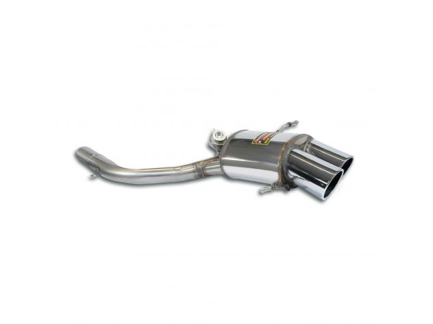 REAR EXHAUST RIGHT 100X75 WITH VALVE SUPERSPRINT MASERATI QUATTROPORTE 4.2I V8 (400HP) 2003-2007 (WITH VALVE)