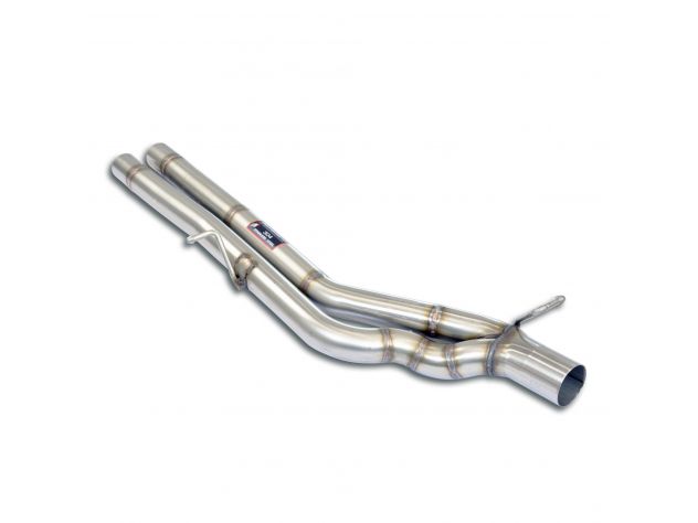 CENTRAL EXHAUST PIPE RH/LH SUPERSPRINT VW TIGUAN R 2.0 TFSI (320HP WITH GPF) 2021+ TWIN PIPE SYSTEM (WITH VALVE)