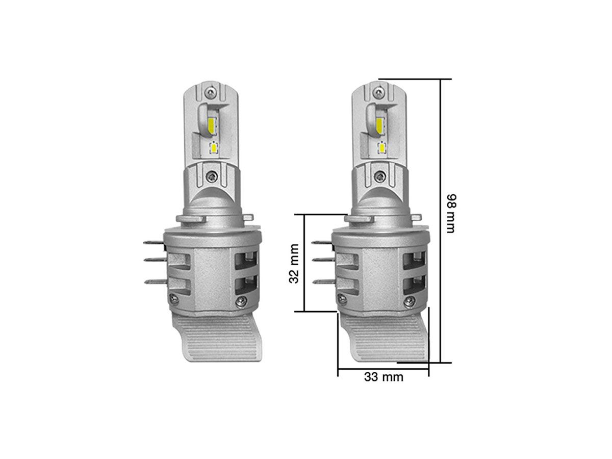 Kit conversione luci fari a LED Simoni Racing ILuz 6500K lampade