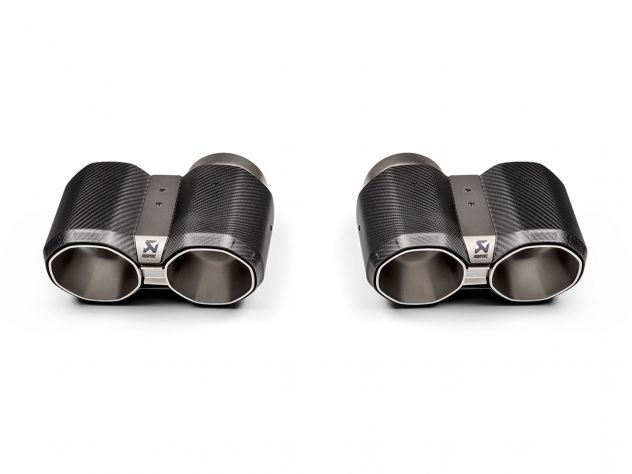 SET TERMINALI AKRAPOVIC CARBONIO NERO BMW M4 CABRIO (G83) 2021-2023